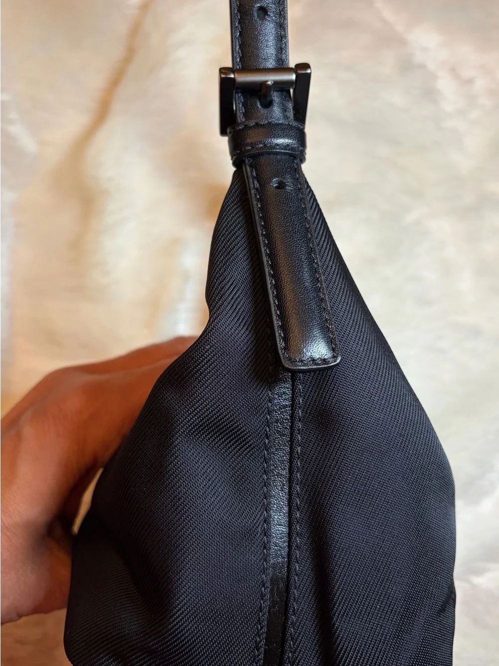 Vintage Coach Black Mini Hobo Shoulder Bag - Style 7428 - Y2K - Mint Condition